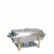 9.0 Ltr Oval Cheffing Dish with Gold Legs
Double Compartment 