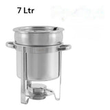 7L Stainless Steel Soup Station
Capacity: 7-litre capacity – perfect for serving soups, sauces, or stews in bulk.

Design: Sleek stainless steel build for a modern look and professional presentation.

Functionality: Keeps soup warm, fresh, and ready to serve at all times.

Material: Durable and rust-resistant, easy to clean and maintain.

Use: Ideal for buffets, restaurants, and catering setups needing consistent heat.