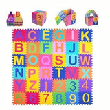 kids play mats with  alphabetic order