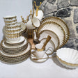44-Piece Shell Dinner Set – Elegant & Complete Tableware Collection

Material: High-quality ceramic with a delicate shell-inspired design

Design: Timeless and elegant, suitable for both daily dining and special occasions

Set Includes:
• 6 pcs dinner plates (10")
• 6 pcs side plates (8")
• 6 pcs saucers (6")
• 6 pcs bowls (4.5")
• 6 pcs sauce bowls (3.5")
• 6 pcs cups
• 6 pcs teaspoons
• 1 serving platter
• 1 serving bowl

Perfect for families or entertaining guests with a coordinated and elegant table set