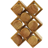 spice jars with bamboo holder 8 jars