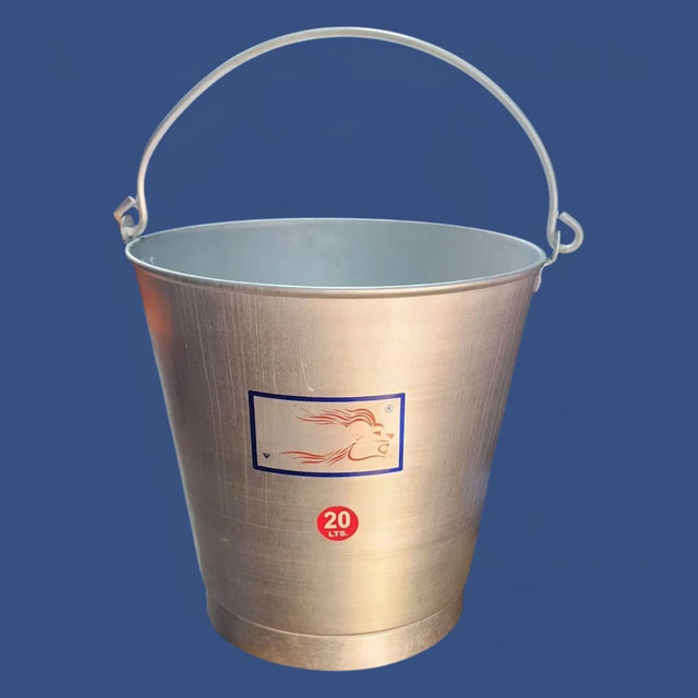 Aluminum Milk Bucket – 20L 🪣🥛

Made from high-quality food-grade aluminum – rust-resistant and durable.

20-liter capacity – ideal for storing, carrying, or collecting milk and other liquids.

Features a tight-fitting lid and strong side handles for easy transport.

Perfect for dairy farms, home use, and general liquid storage.