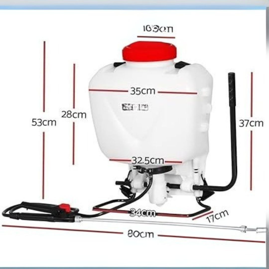 Knapsack Weed Sprayer – Fertilizer and  Pesticide Backpack Sprayer 15L