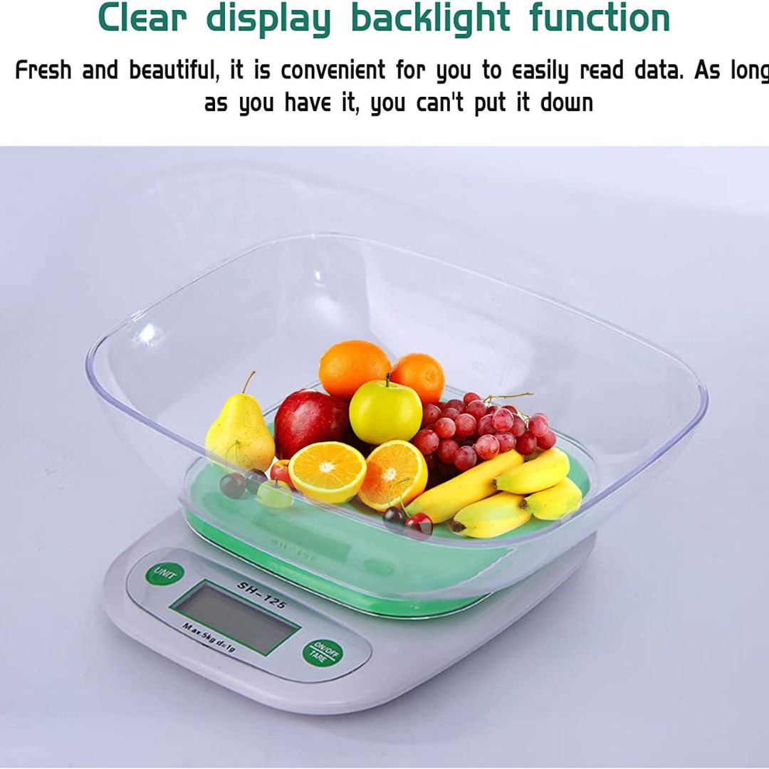 Kitchen Scale with Bowl 5KG