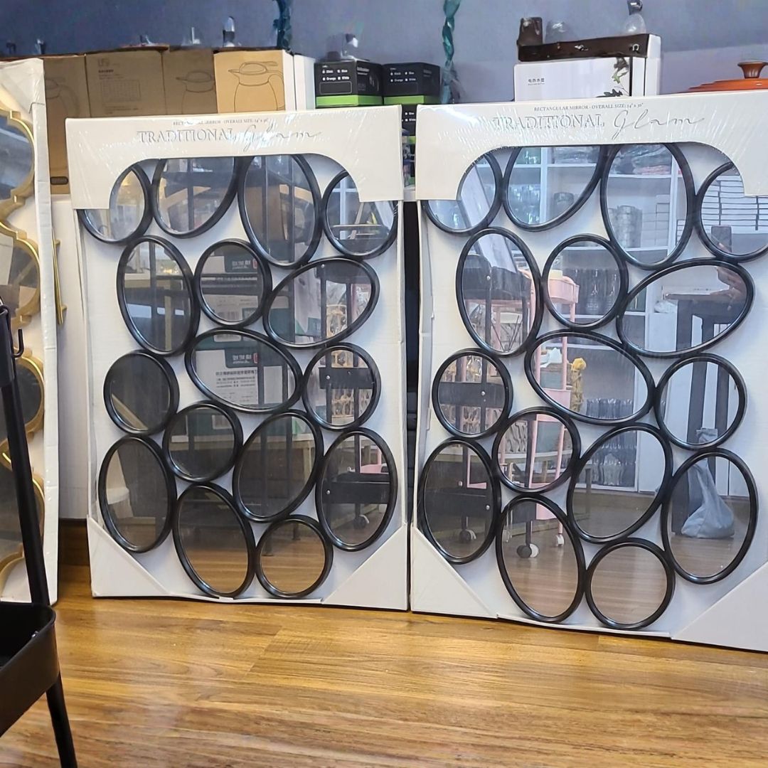 Decorative Wall Mirror – 15 Circles Set