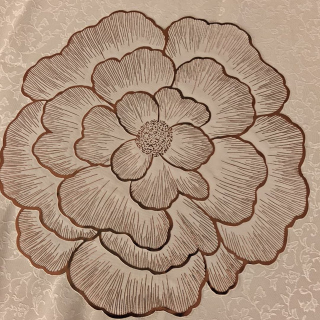 PVC Flower Design Table Placemats – Set of 6