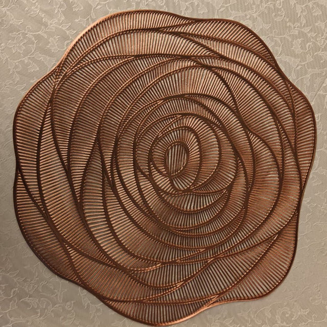 PVC Flower Design Table Placemats – Set of 6