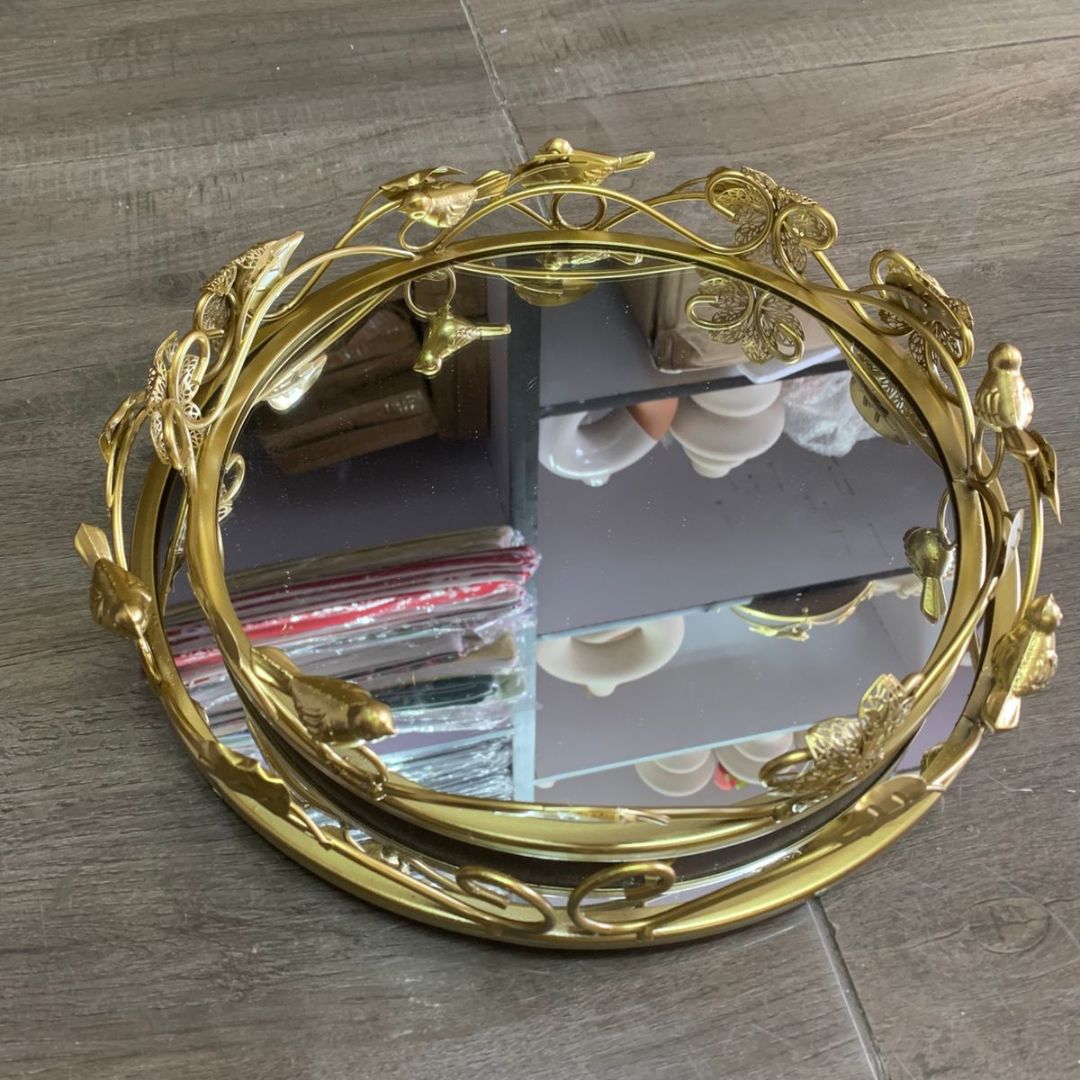 Circular European Style Decor Vanity Tray