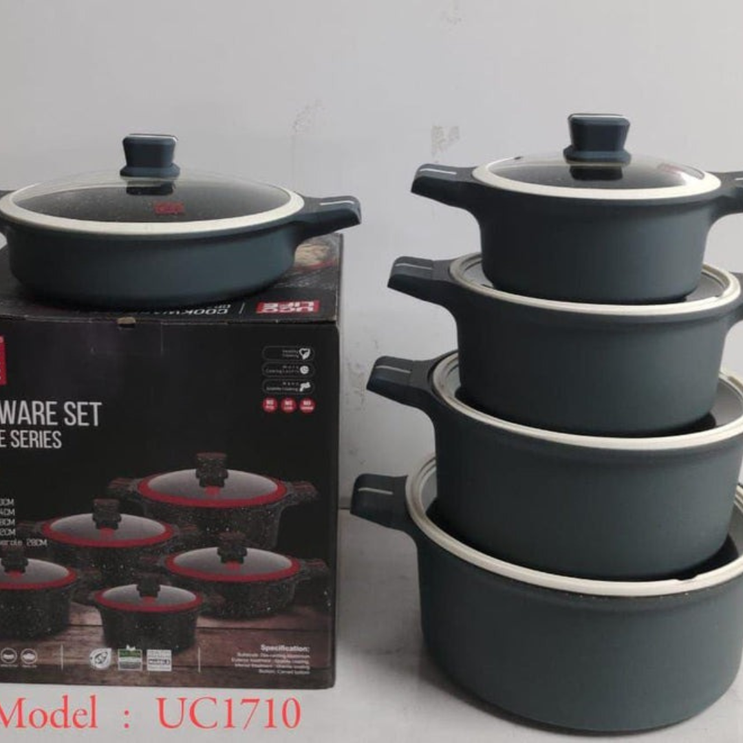 UCC GRANITE COOKWARE SET 10pcs