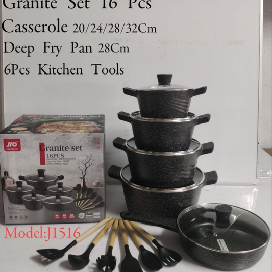 Granite cookware set 16pcs