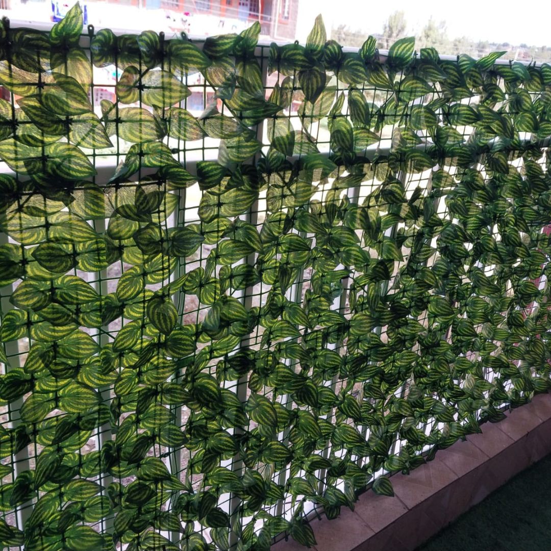 Watermelon leaf artificial green fence
