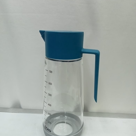 High borosilicate glass oil jar with silicon bottom holder 700Ml