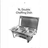 double partioned 9 liters Cheffing dishes