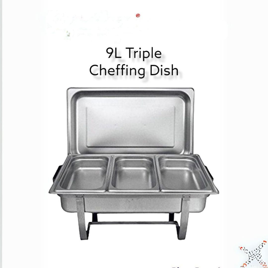 Cheffing dishes tripple partioned 9 liters
