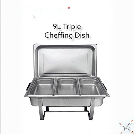 Cheffing dishes tripple partioned 9 liters