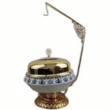Gold Plated Round Cheffing Dish 8 Ltr