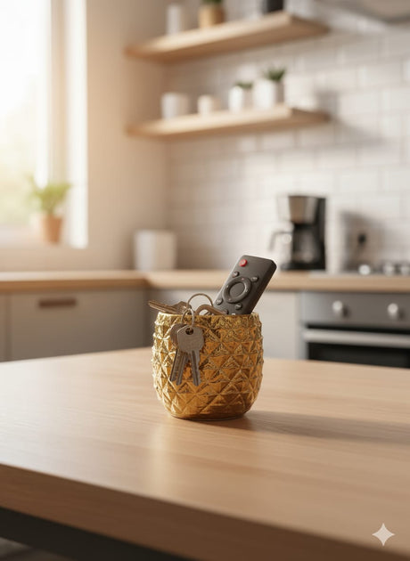 PINEAPPLE CANNISTER GREEN LEAF