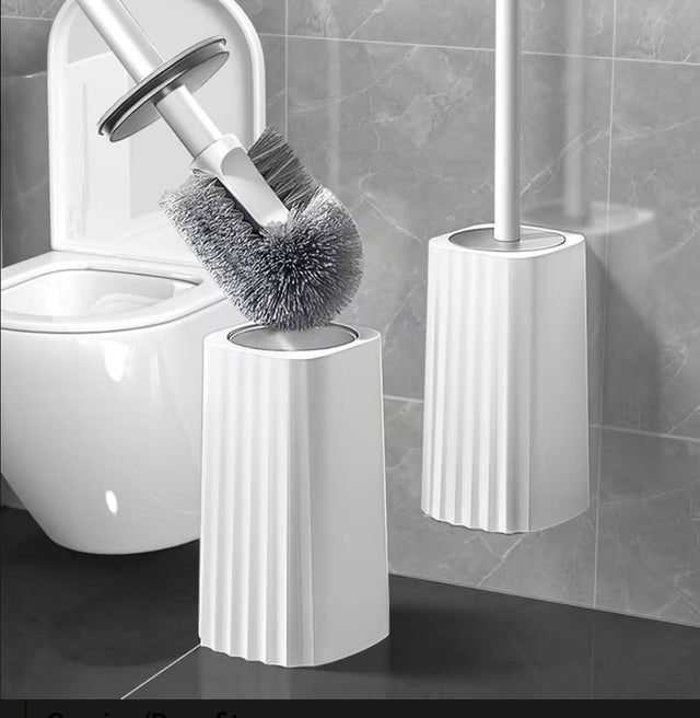 Wall-Mounted Toilet Cleaning Brush Set with Holder cry