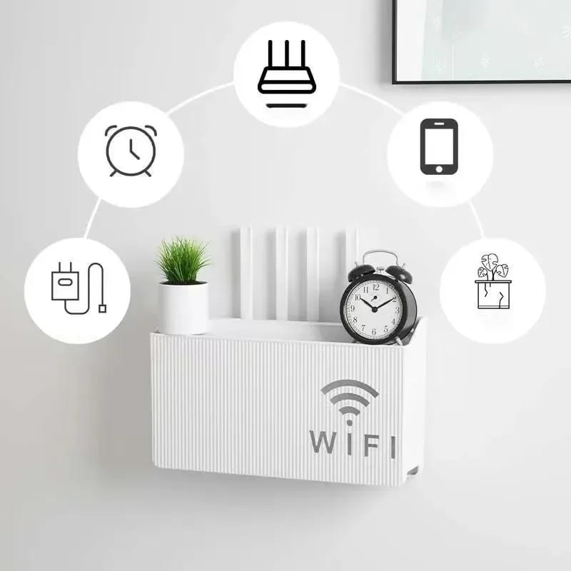 Wall mounted wireless WiFi router box/cover