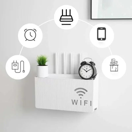 Wall mounted wireless WiFi router box/cover