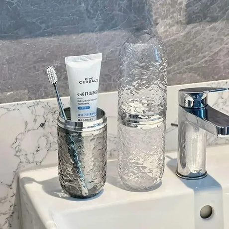 Water Ripple Portable Toothbrush/Paste Holder