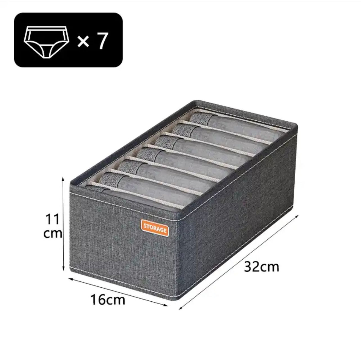 Dresser Drawer Storage Organizer for Undergarments