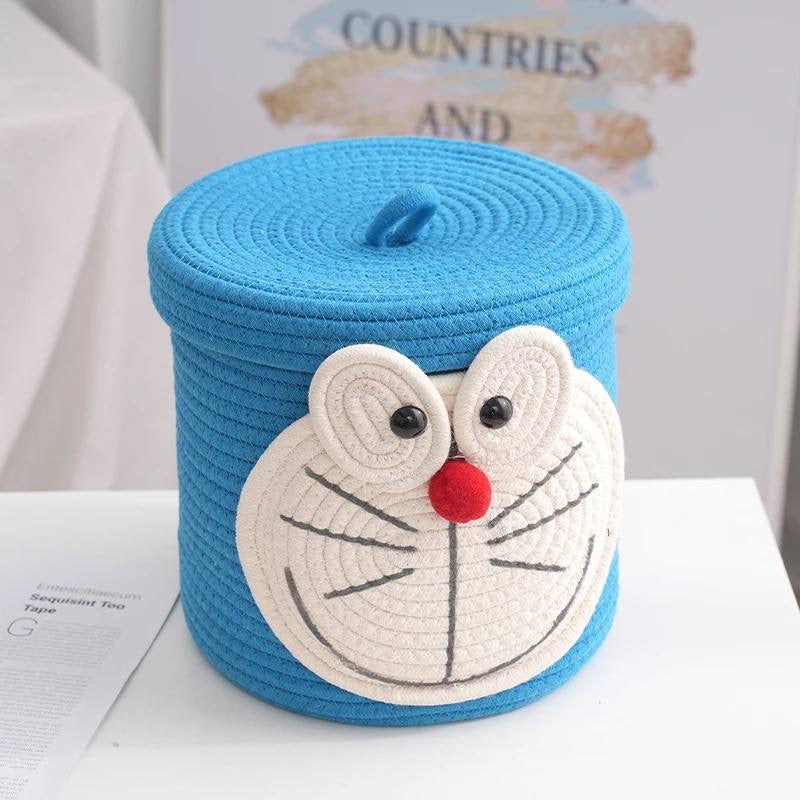 Cotton Rope Storage Basket Nursery Decor Home Organizer Toy Storage Basket