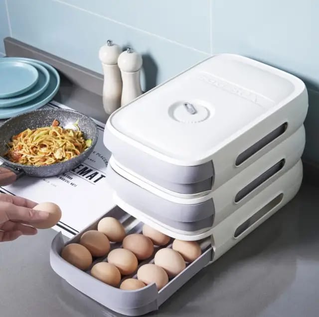 Fridge egg storage drawer box