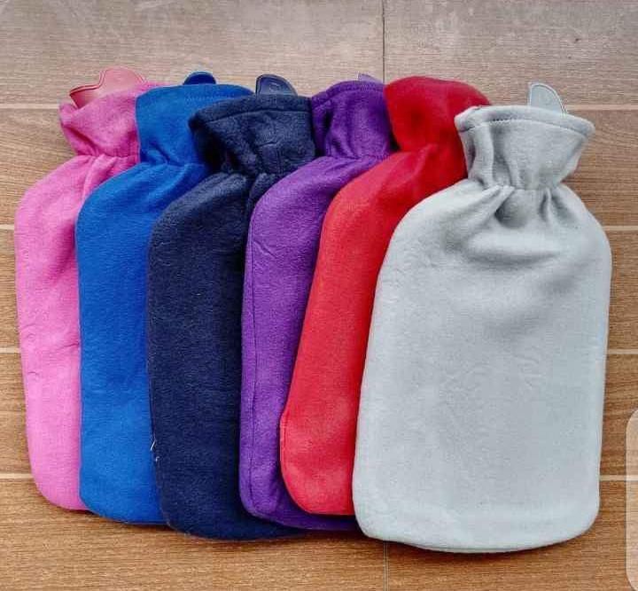 hot water bottle with a cover