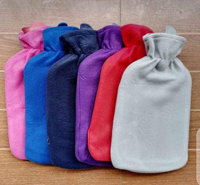 hot water bottle with a cover