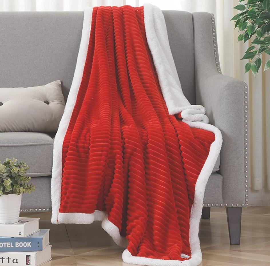 Sherpa throw blanket