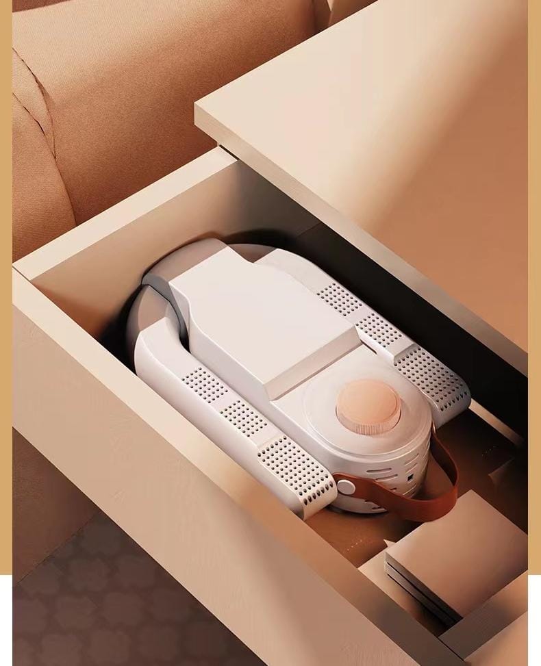 Shoe Dryer with 24-Hour Delay Timer, Portable Glove Dryer & Boot Warmer, Automatic Shut-Off Timer, Folding Design, Smart Panel, Black