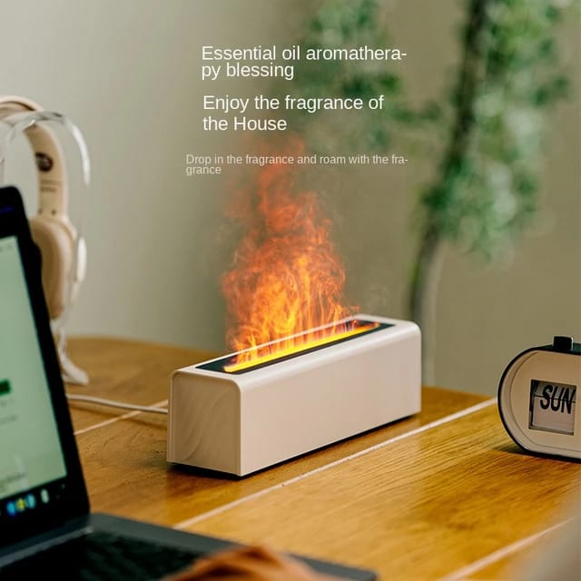 Simulation Flame Aromatherapy Fire place Air Humidifier