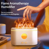 Ultrasonic Air Humidifier with Simulation Flame Lighting