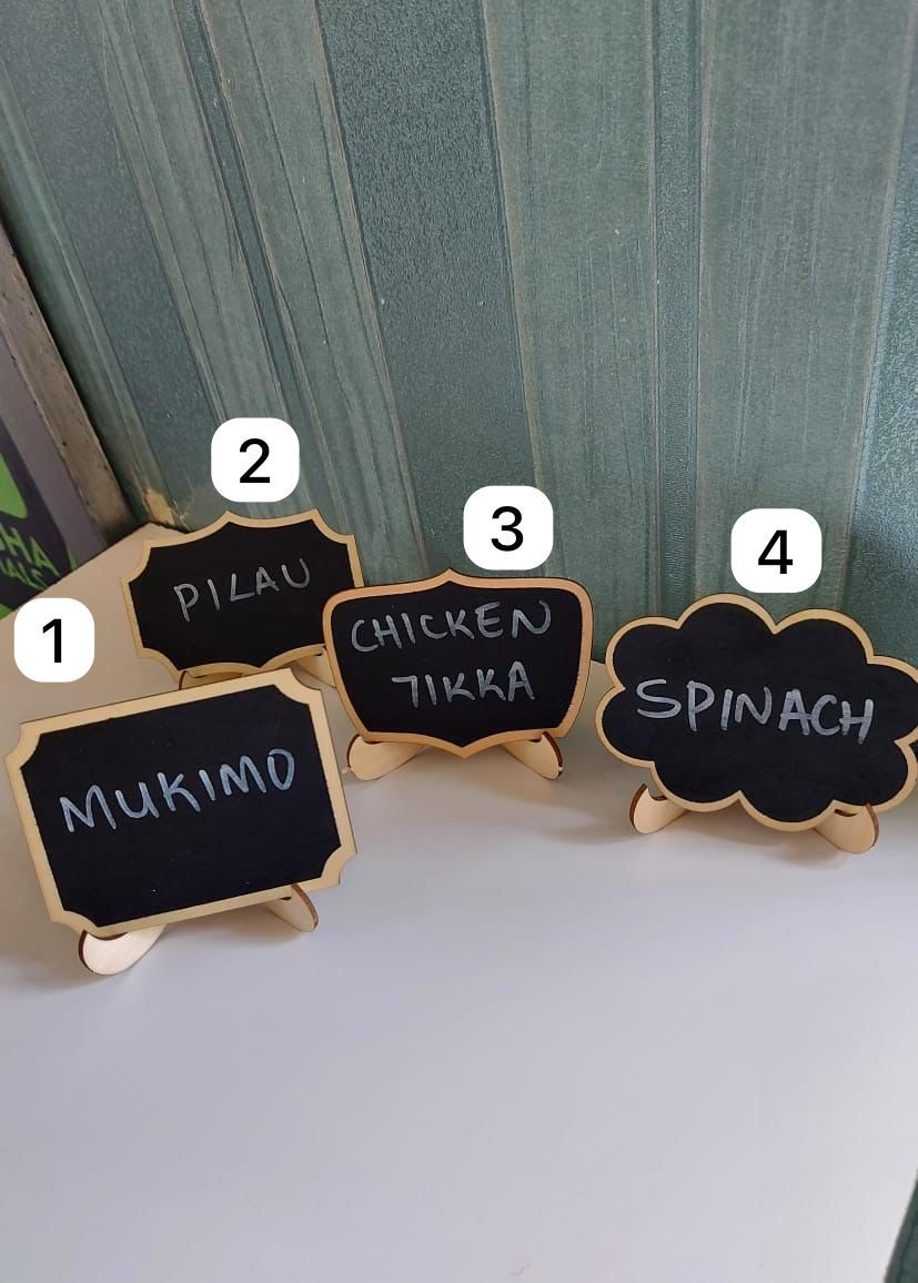 Mini wooden chalkboard 10pcs