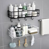 Punch free wall storage rack organizer bathroom — iDecorators Kenya