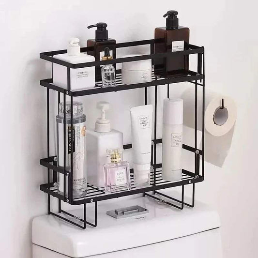 Double Layer Bathroom/ Toilet Racks With Tissue Holder