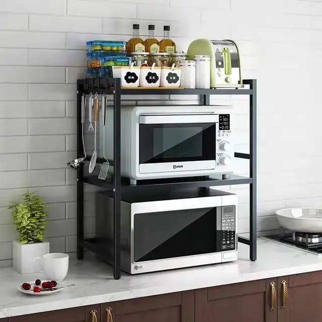 2Tier Adjustable Microwave stand