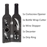 Bottle Shaped Wine Opener Set 5pcs