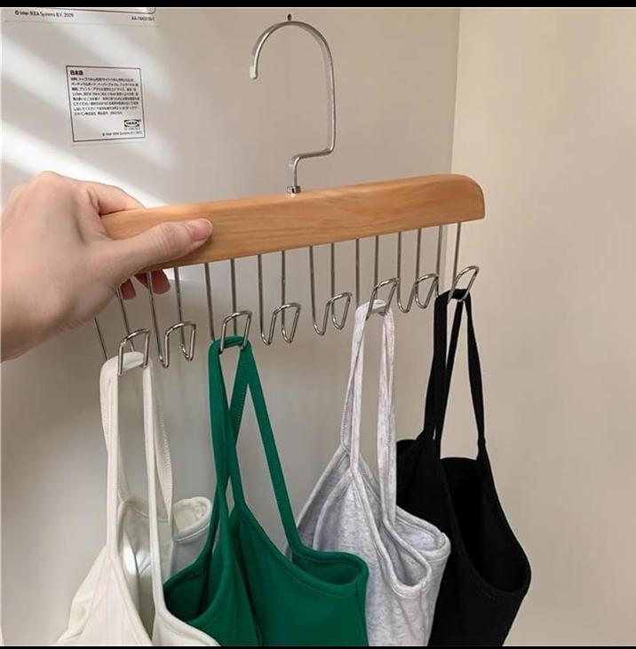 Wooden lingerie hangers