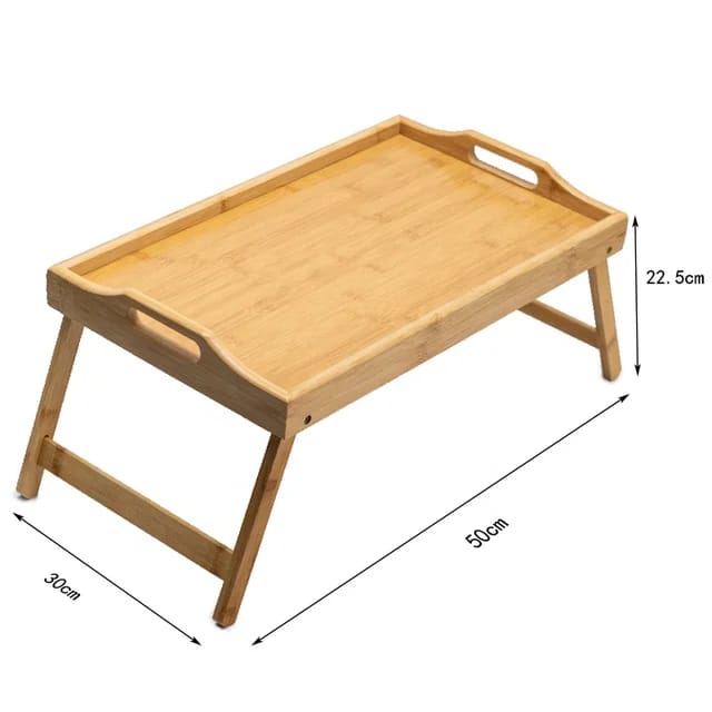 Foldable Bamboo Bed Tray