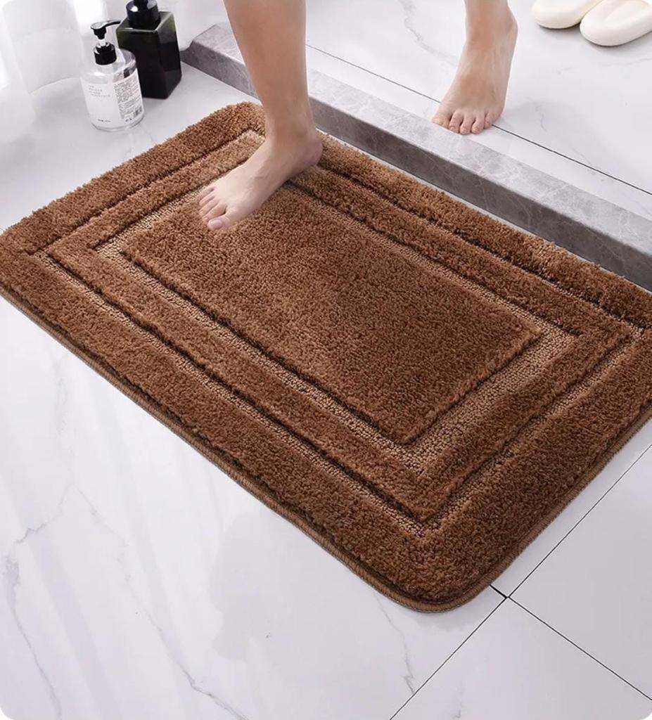 Flocking micro fiber mats Nonslip Bathroom Mats