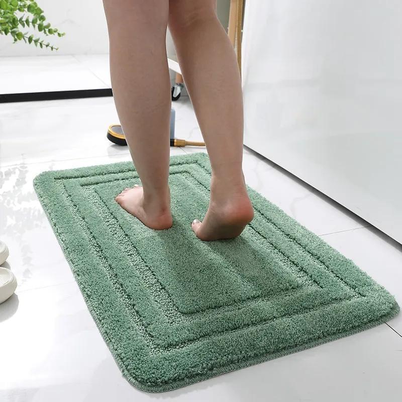 Flocking micro fiber mats Nonslip Bathroom Mats