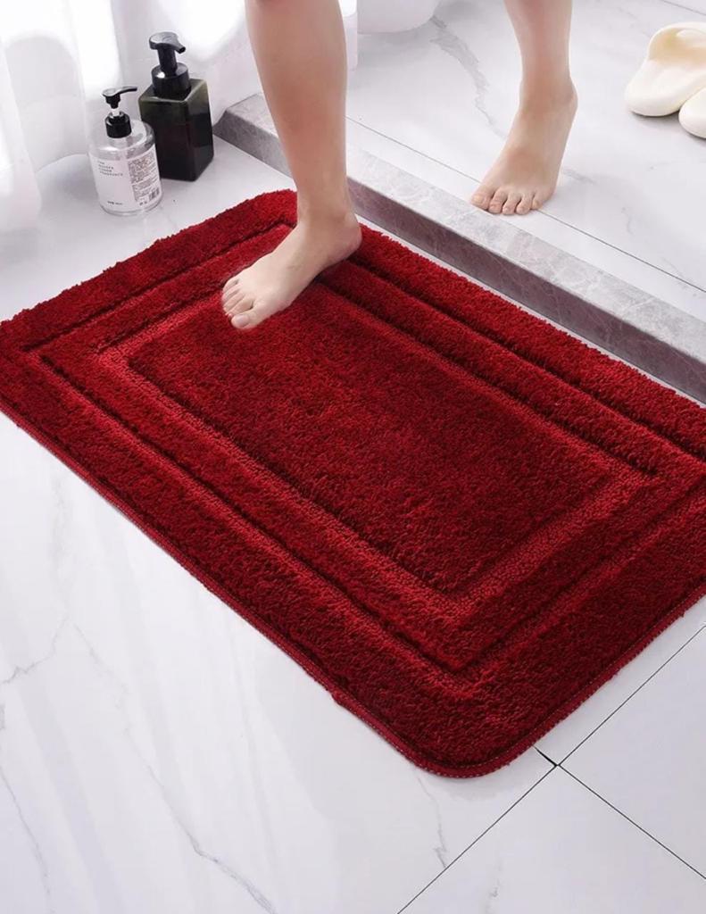 Flocking micro fiber mats Nonslip Bathroom Mats