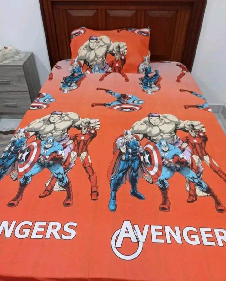 Cotton Cartoon Themed Bedsheets 4BY6