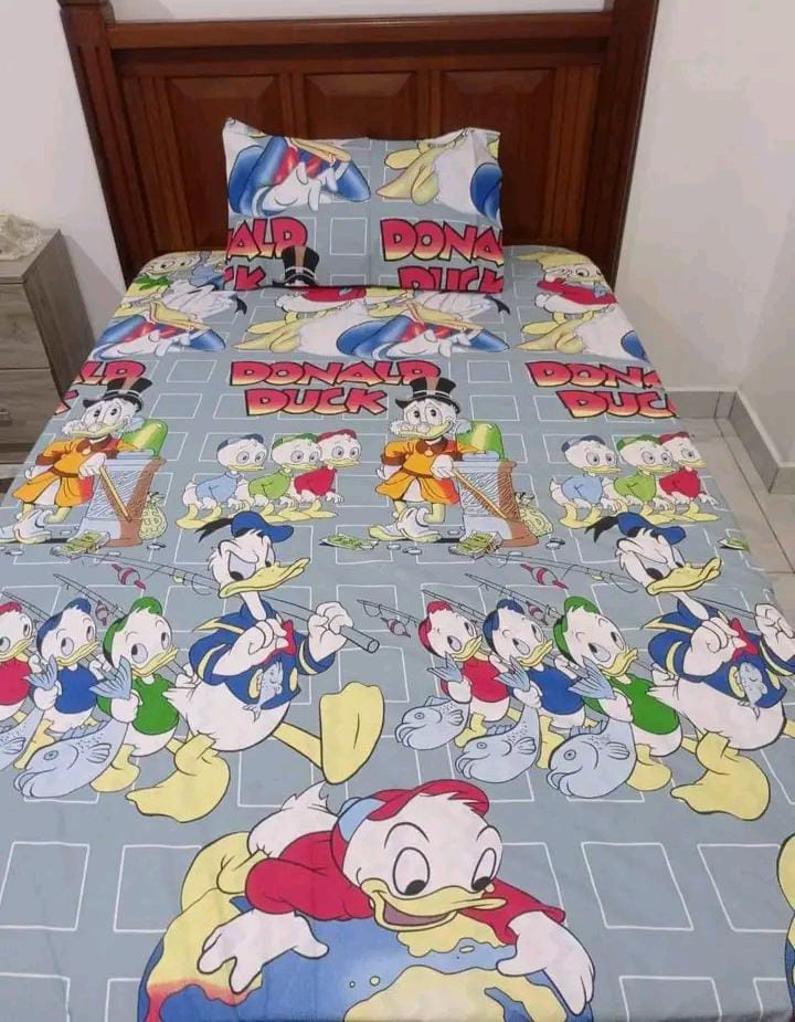 Cotton Cartoon Themed Bedsheets 4BY6