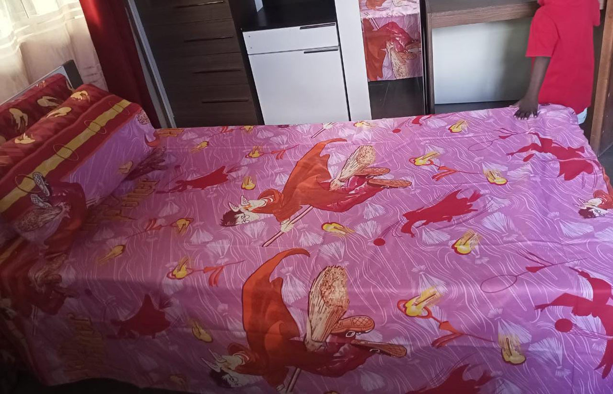 Cotton Cartoon Themed Bedsheets 4BY6