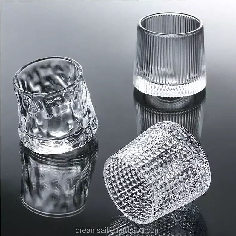 Heavy Novel/Spinning Whiskey glasses 6pcs