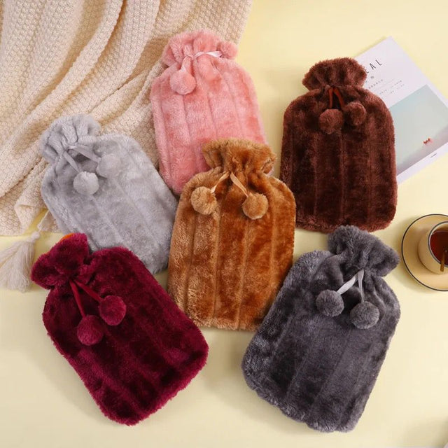 hot water bottle with a free fleece cover 2liters