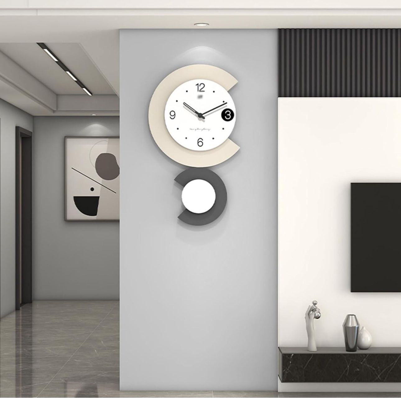 Minimalist Wall Clock Living Room Decoration Hanging Creative Wall Clock Fashionable